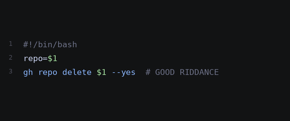 Deleting GitHub repos